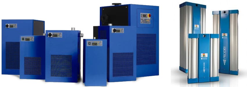 Industrial compressed air dryer and filtration system
