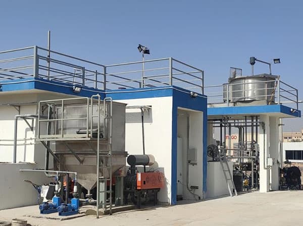 Installed effluent treatment plant — process equipment and tanks