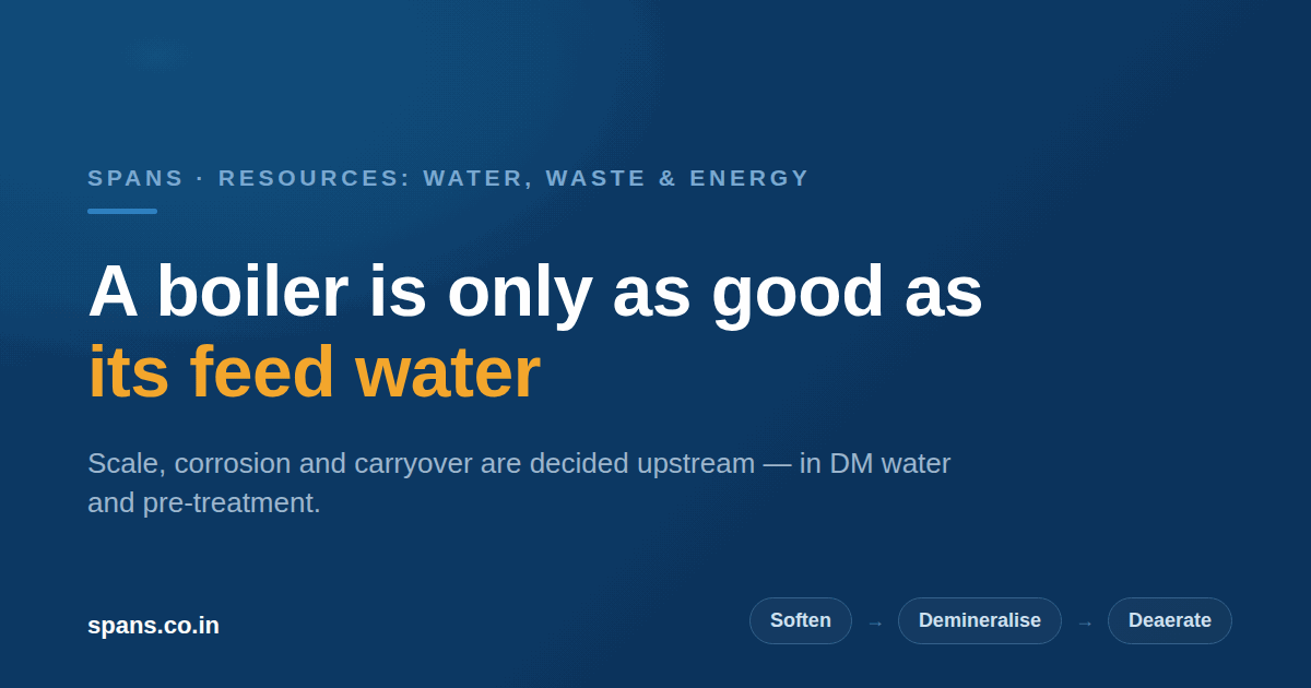 Boiler Feed Water Treatment and DM Water: Why Pre-Treatment Decides Everything