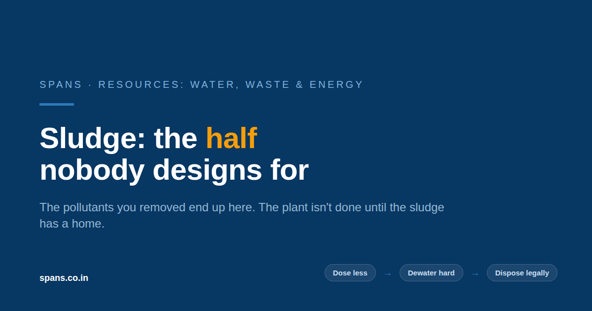 Sludge Management: The Half of the Plant Nobody Designs For
