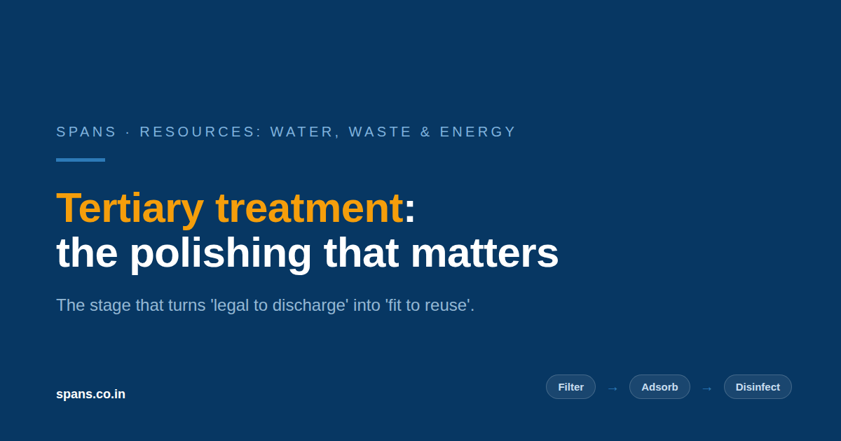 Tertiary Treatment of Wastewater: Closing the Gap Between "Treated" and "Reusable"