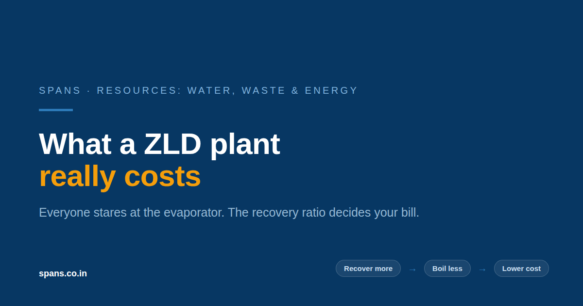 What a Zero Liquid Discharge Plant Really Costs (and the Number That Decides It)